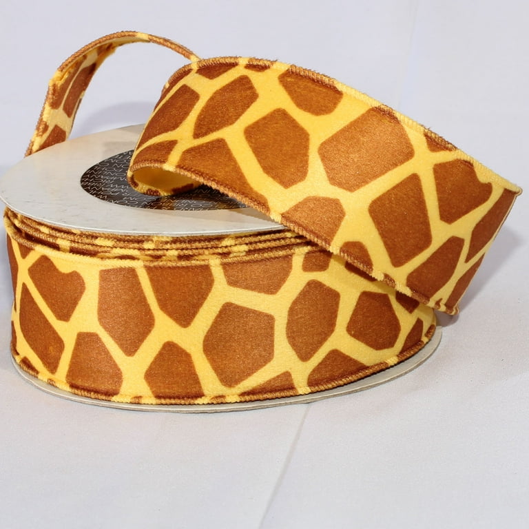 2 metres or 20 metre full roll x 38mm Zebra Print Ribbon Animal 38 mm