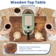 thumbnail image 4 of Carrito de cocina con ruedas Goovilla de 4 niveles con cajones, negro, 4 of 8