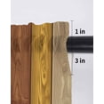 thumbnail image 6 of Farmhouse Yellow Brown Tier Curtains 24 Inch Length, Sheer Curtains for Bedroom Living Room Window Retro Vintage Wood Rod Pocket Voile Drapes Kitchen Curtains Small Half Window 27.5"x24" 2 Panels, 6 of 7
