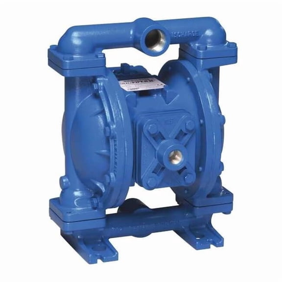 Double Diaphragm Pump, Aluminum, Air Operated, Santoprene, 45 GPM S1FB1A1WANS000.