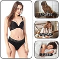 thumbnail image 5 of Ropa interior de algodón para mujer, 2 uds., cintura de encaje, bragas completas, bragas de pierna alta, ropa interior de algodón sin costuras para mujer, 5 of 5