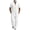 White-p8V9E, variant on Summer Outfit Men's Two Piece Lightweight Thin Leisure Suit Summer Suit Regular Fit Leisure Short Sleeve Shirt and Long Trousers Set Clothing Fabric Jogging Suit