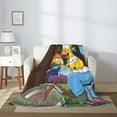 thumbnail image 2 of Simpsons Warm Flannel Throw Blanket for Couch Sofa Bed,Super Soft Cozy Plush Microfiber Flannel Blanket Lightweight , For Adults,Woman,Man, 2 of 7