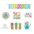 thumbnail image 3 of Hbdhejl 12 Pieces Spring Tiered Tray Flower Wooden Signs Floral Plants Table Centerpieces Hello Spring Decorative Signs For Spring Home Table Shelf Decoration, 3 of 9