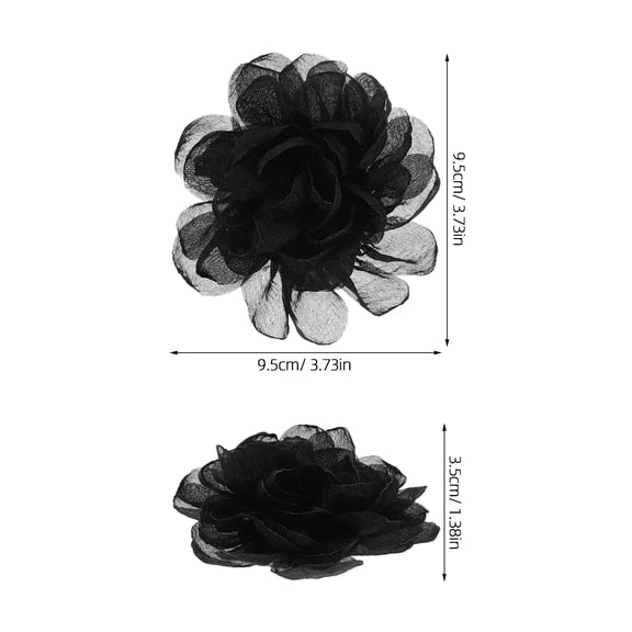 MIPCASE 2-Pack Shoe Clips with Flower Design for Women's Dress Shoes, Decorative Embellishments Accessories