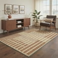 thumbnail image 3 of GENIMO 5'x7' Area Rug for Living Room, Machine Washable Non Slip Low Pile Rug for Bedroom Dining Room, Warm Minimalist, Warm Beige, 3 of 7