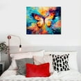 thumbnail image 4 of COMIO Sense Canvas Butterfly Vibrant  Canvas Art - Home Decor Wall Art Print Poster Painting Large, 4 of 4