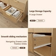 thumbnail image 3 of Tydimor Dressers for Bedroom 6 Drawers, Wide Chest of Drawers Storage Organizer, Wooden Cabinet with Anti-Tip Safety for Living Room, Hallway, 3 of 6