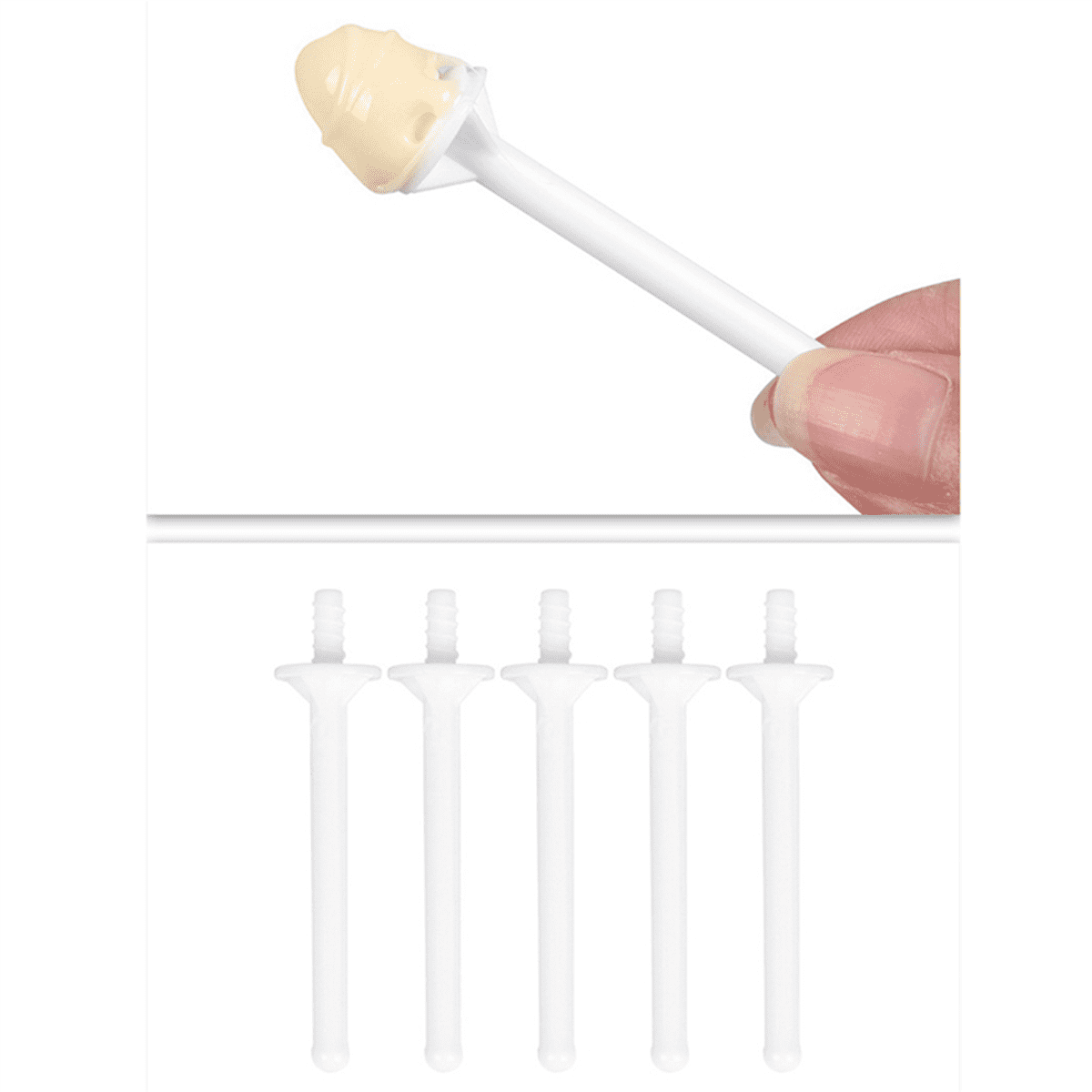 300Pcs Nose Wax Stick Applicator Spatulas Plastic Nose Waxing Strips Nose Clean Eyebrows Nose Hair Removal