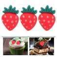 thumbnail image 5 of BRIGHTFUFU 30pcs Strawberry Cupcake Toppers - Cute Mini Red Fruit Dessert Picks for Birthday, Garden, Anniversary, and Party Cake Decorations, 5 of 8