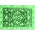 thumbnail image 1 of Ahgly Company Indoor Rectangle Oriental Emerald Green Traditional Area Rugs, 5' x 8', 1 of 4