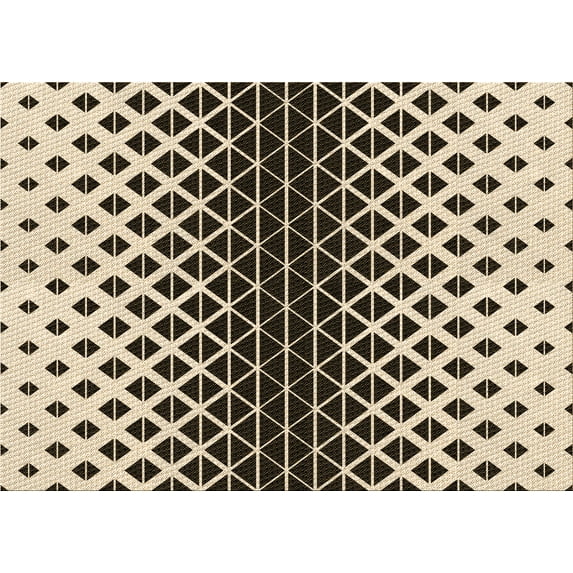 Ahgly Company Machine Washable Indoor Rectangle Transitional Chocolate Brown Area Rugs, 7' x 9'