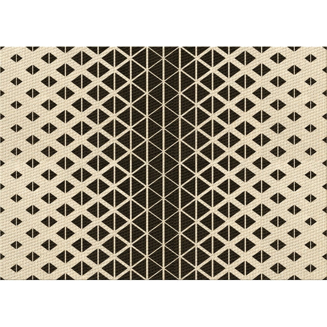 Ahgly Company Machine Washable Indoor Rectangle Transitional Chocolate Brown Area Rugs, 3' x 5'