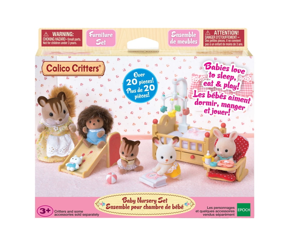 Calico Critters Baby Nursery Set, Dollhouse Furniture and Accessories