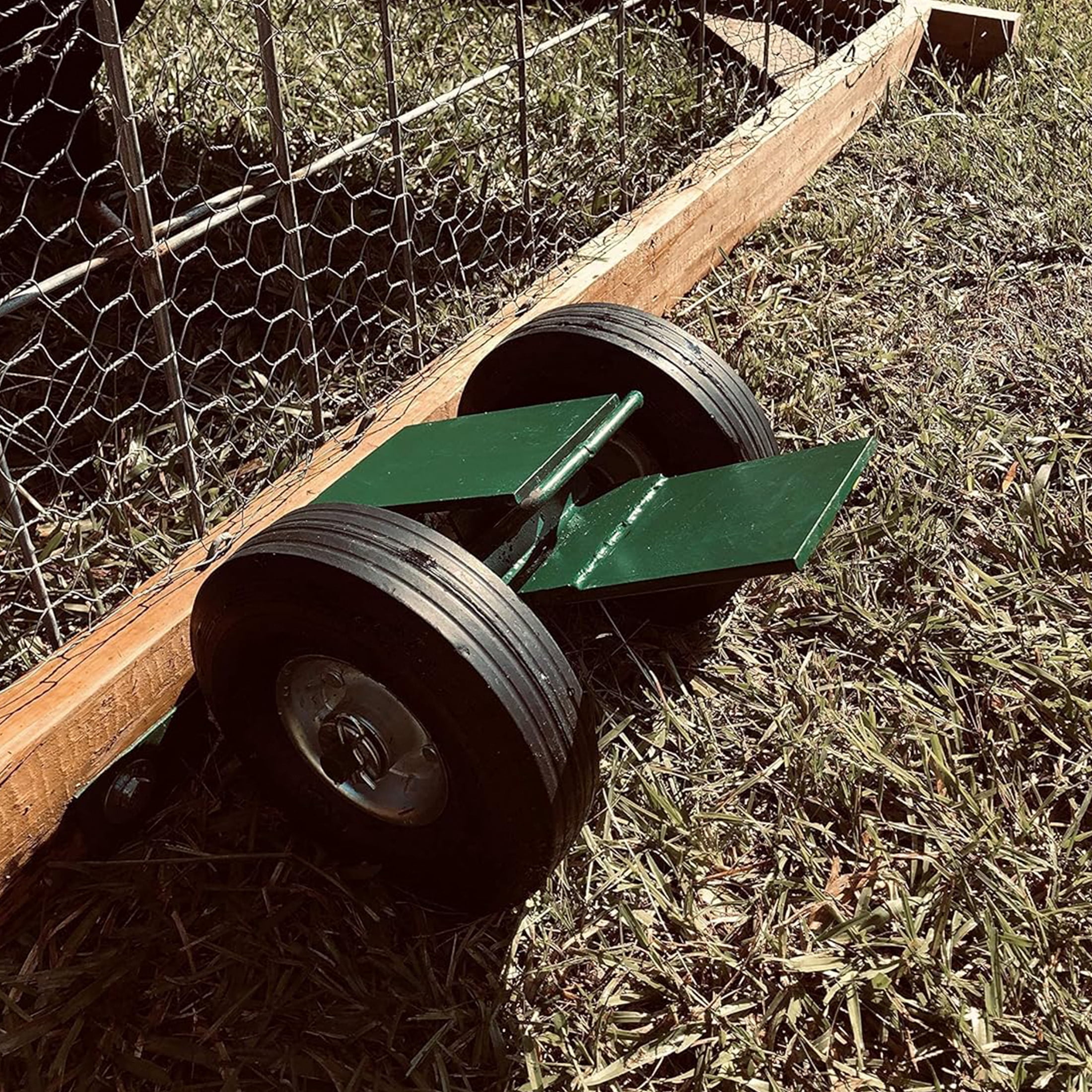 ChickLift Original - Effortless Chicken Tractor Mobility | Heavy-Duty Chicken Coop Mover | Safe, Easy, and Durable | 7ft Coops or Less