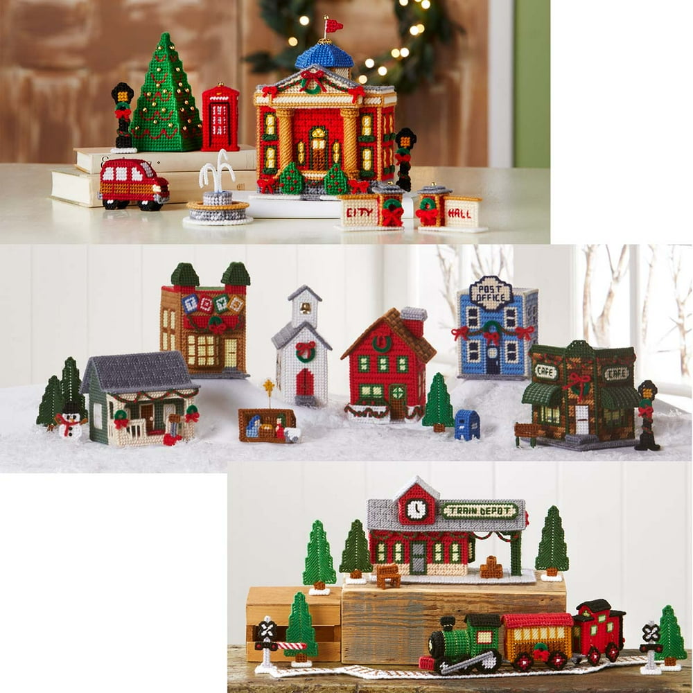 Plastic Christmas Village 