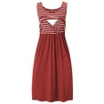 thumbnail image 3 of QELUSQELUS Women Breastfeeding Pullover Sleeveless Striped Leisure Maternity Nursing Tank Dress, 3 of 3