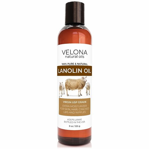 Velona Lanolin Oil - 8 oz | USP Grade 100% Pure and Natural Carrier Oil