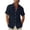 CBZ77-Black, variant on Mens Button Down Shirt Roll Up Short Sleeve Casual Summer Beach Wedding Tops Dressy Business Workout Shirts Gray 3XL
