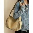 thumbnail image 6 of CoCopeaunt Retro Canvas Hobo Shoulder Bag for Men Women Teen Fashion Crossbody Bag Satchel, 6 of 7