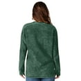 thumbnail image 2 of Women's G-III 4Her by Carl Banks Green New York Jets Comfy Cord Pullover Sweatshirt, 2 of 2
