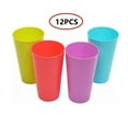 thumbnail image 3 of 24-ounce Plastic Tumblers Unbreakable Large Drinking Glasses,Reusable Drinking Tumblers in 4 Colours, Set of 12 - Dishwasher Safe, BPA Free Plastic Cups, 3 of 9