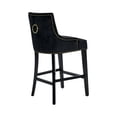 thumbnail image 3 of Chic Home Leigh Button Tufted Velvet Upholstered Counter Stool Chair, 3 of 4