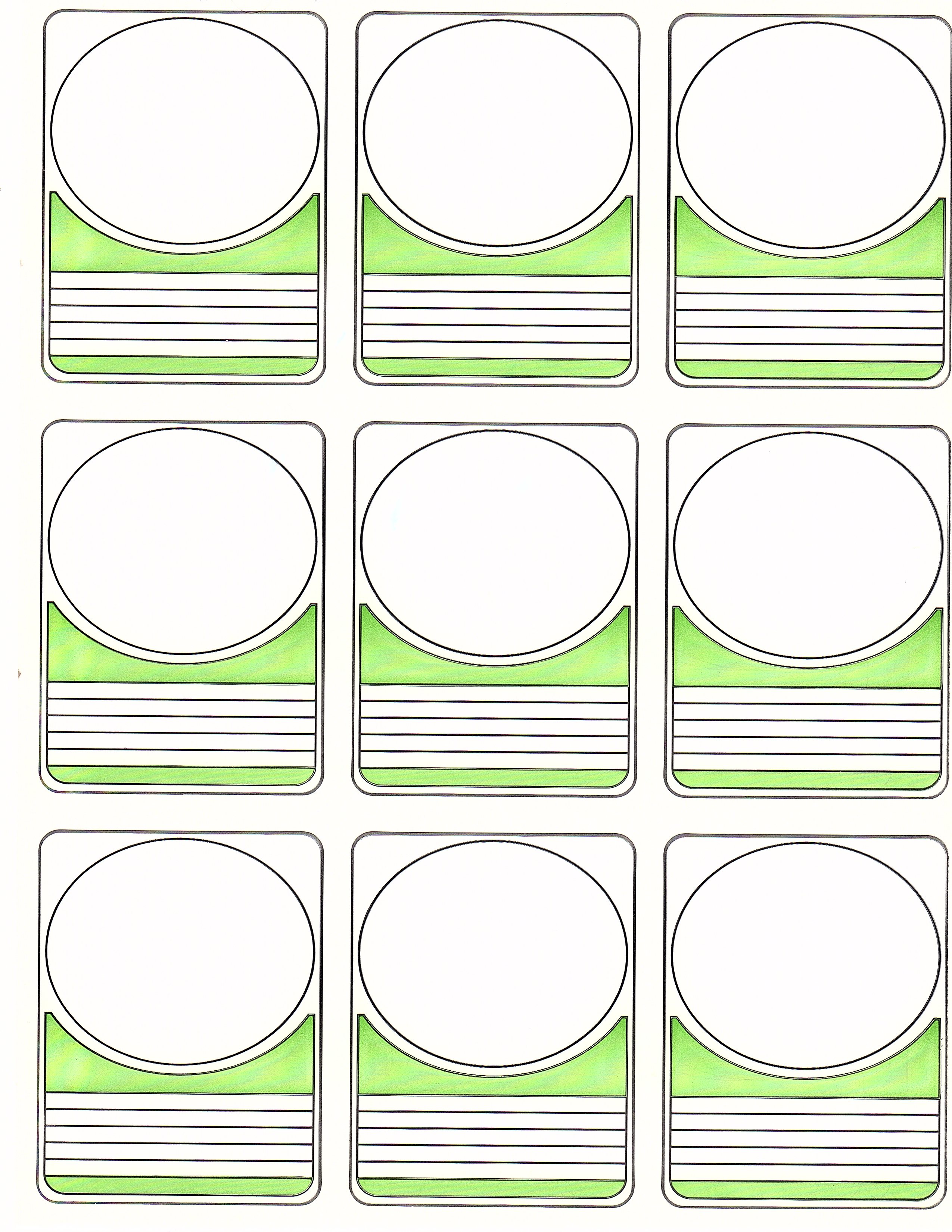 Blank Label Sheet