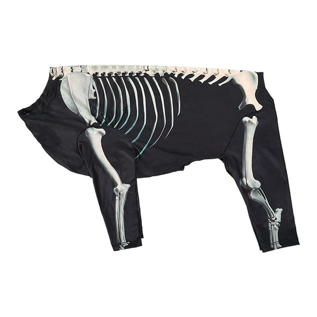 Disfraz de perro esqueleto de Halloween Fernando ropa de disfraz mascota 2XL