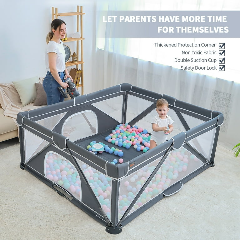 Angelbliss Baby Playpen, Foldable Indoor Outdoor Activity Center