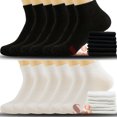 thumbnail image 3 of Men Women Ankle Athletic Quarter Low Cut Crew Cotton Socks Sport Size 9-11 10-13, 3 of 3