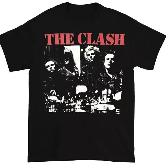 VINTAGE Rare The Clash Band T-Shirt Classic Black S-5XL