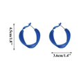 thumbnail image 2 of HMPEAIIY Conversation Heart Earrings Leather Earrings Earring Hoops Set Jewelry for Women 80s Earrings Wooden Hoop Earrings Rectangle Hoop Earrings Studs Earrings for Women Pearl Hoops Bulk Earrings, 2 of 3