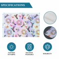 thumbnail image 6 of Pink Purple Hummingbird Placemats Set of 4, Spring Watercolor Flowers Leaf Plant Placemats for Dining Table, Place Mats for Kitchen Tabletop, Waterproof Wipeable Dining Table Mats Set, 6 of 9