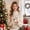 A, variant on Cififendec Christmas Double Wall Glass Mug, 350ml, Floating Sand Christmas Element Decor Clear Drinking Cup for Daily Beverage Serving