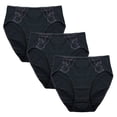 thumbnail image 2 of FEM intimates Culottes Échancrées en Coton Spandex avec Insert en Dentelle - Lot de 3, 2 of 4