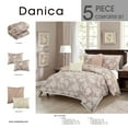thumbnail image 5 of Millie 5 Piece Jacquard Floral Comforter Set in Blush by Nanshing, King, 5 of 6