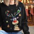 thumbnail image 1 of Navidad nueva sudadera familiar suéteres de Navidad madre padre hija hijo traje a juego mujeres hombres pareja Jersey niños Tops, 1 of 4
