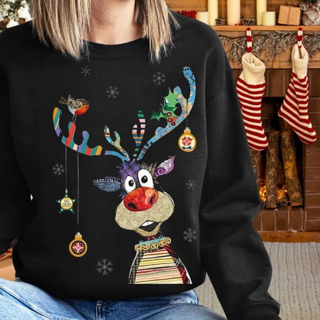 Navidad nueva sudadera familiar suéteres de Navidad madre padre hija hijo traje a juego mujeres hombres pareja Jersey niños Tops