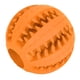 thumbnail image 5 of Pelota de juguete para perros con forma de sandía y lunares, juguete interactivo giratorio para mascotas, color naranja, 5 of 14
