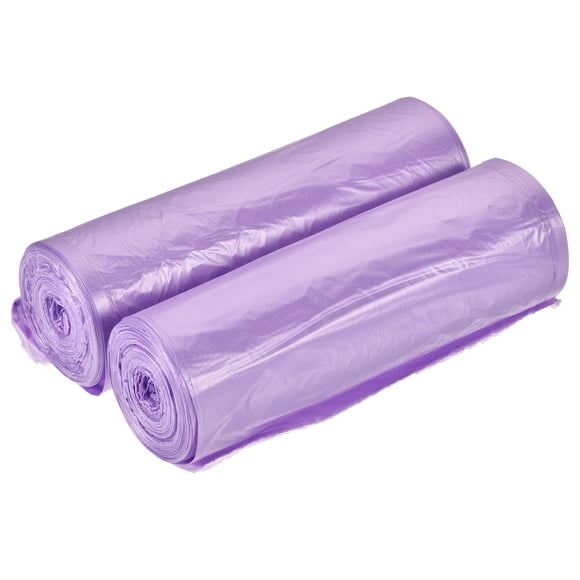 Bolsas de basura pequeñas forros de cesto de basura para cocina, oficina, baño, dormitorio púrpura