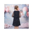 thumbnail image 5 of Sunny Fashion Girls Dress Blue Sequin Sheer Mesh Long Sleeve Princess Party Ball Gown 7 Years, 5 of 7