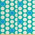 thumbnail image 1 of Fruit Upholstery Fabric by the Yard, Fresh Colors Sliced Citrus Pattern Lime Lemon Illustration, Decorative Fabric for DIY and Home Accents, Dark Seafoam Sky Blue by Ambesonne, 1 of 5