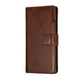 thumbnail image 4 of Allytech Galaxy S20 Ultra Case 6.9", Premium PU Leather 9 Cards Slots Book Style Magnetic Clasp Pocket Purse Folio Flip Kickstand Shockproof Cover for Samsung Galaxy S20 Ultra,Brown, 4 of 10