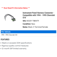 thumbnail image 2 of Instrument Panel Harness Connector - Compatible with 1994 - 1995 Chevy S10, 2 of 2