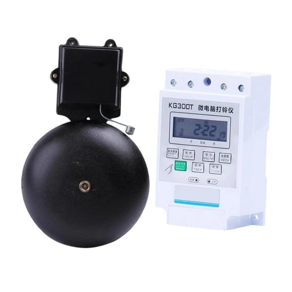 Electric Bell Cast Iron Doorbell School Bell with Sturdy Construction for Factory Institution Warehouse Use Large Area