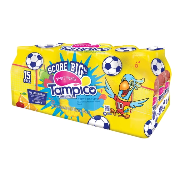 Tampico Fruit Punch, Cherry Pineapple Orange Apple Raspberry Blackberry Juice Drink 10 fl oz 15 pack