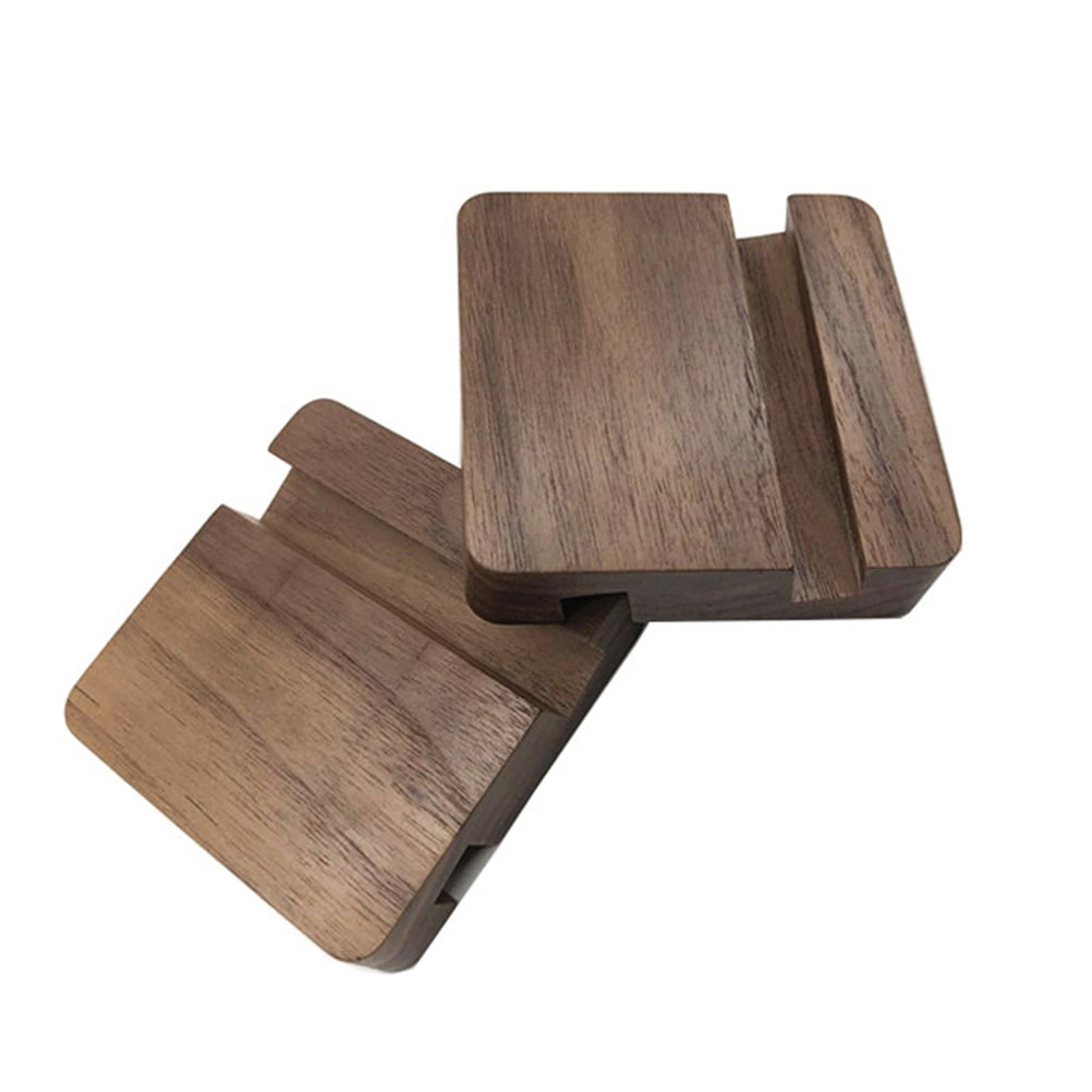 OULII portable phone stand Cell Phone Stand Black Walnut Face Time 1Pcs