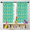thumbnail image 5 of Blackout Kids Curtains,Orange Slices Turquoise Pattern Childrens Insulated Curtains Set Of 2,Bedroom Essentials,Toddler Room Decor 42"x54", 5 of 5