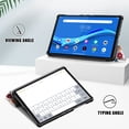 thumbnail image 3 of Dteck Slim Fit Case For Lenovo Tab M10 Plus, Lightweight Slim Shell Tri-Fold Stand Cover with Auto Sleep/Wake For Lenovo Tab M10 Plus TB-X606F / TB-X606X 10.3" FHD Android Tablet, Butterfly, 3 of 9